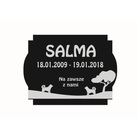nagrobek dla zwierząt - tablica dla psa